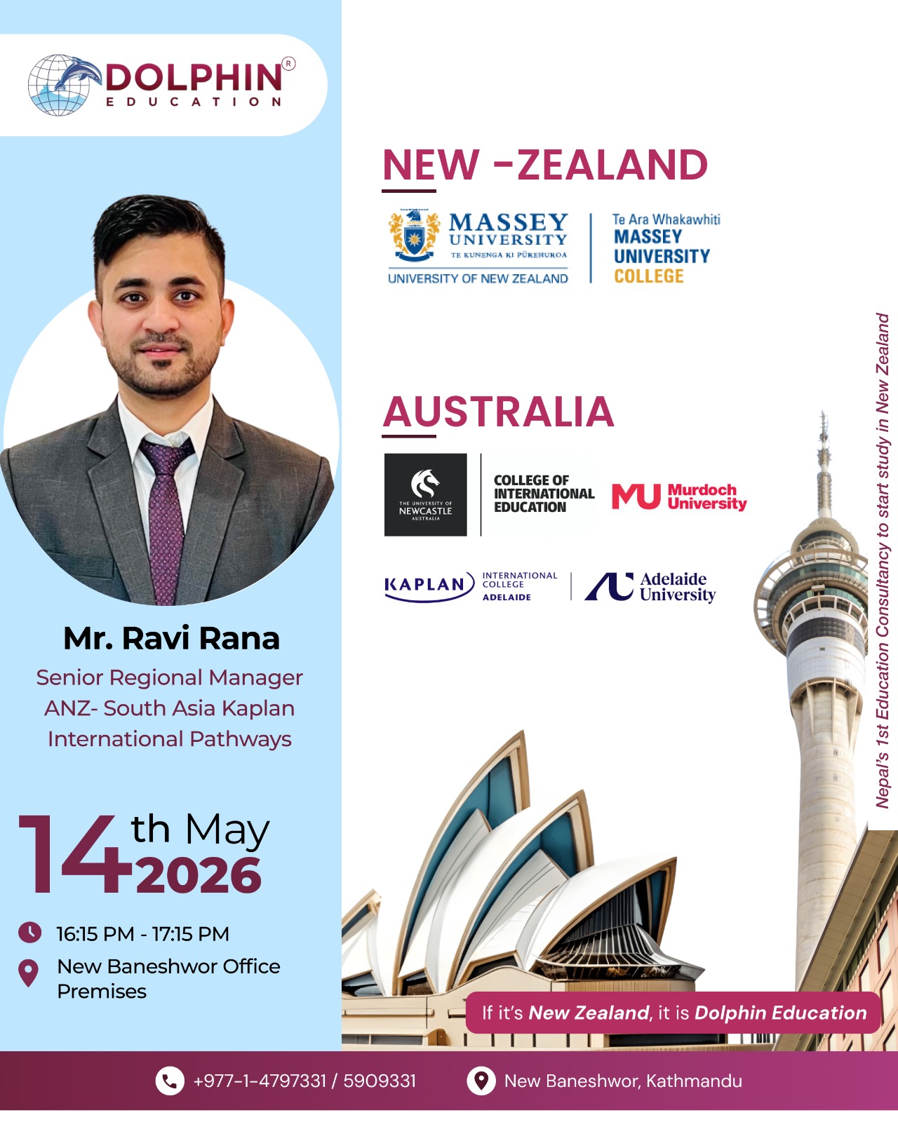 Study in New Zealand Education and Australia Session- Dolphin Baneshwor Office
